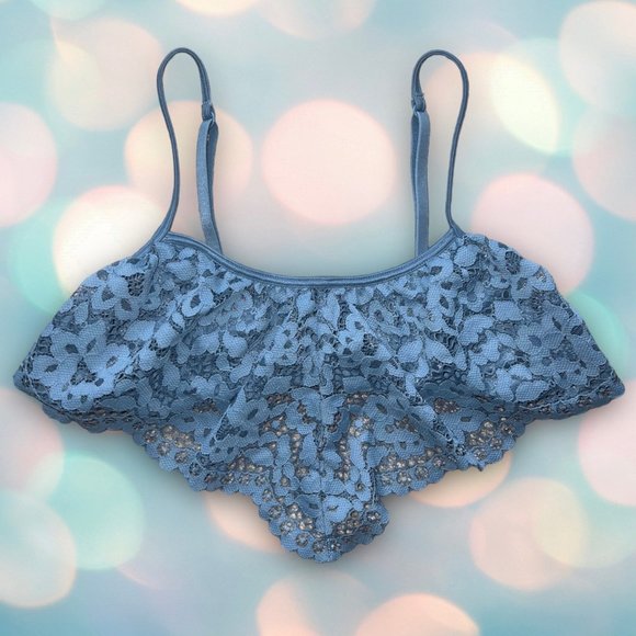 Victoria’s Secret Other - Victoria’s Secret Body by Victoria Women’s Blue Sexy Lace Bralette Size XS